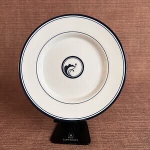 Dansk Flora Juniper Salad Plates•Set of 3•White & Blue Porcelain•Niels Refsgaard